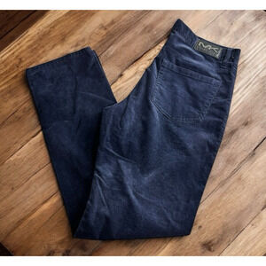Men's Michael Kors Blue Corduroy Pants Sz 34X34 Casual Straight Leg Pant